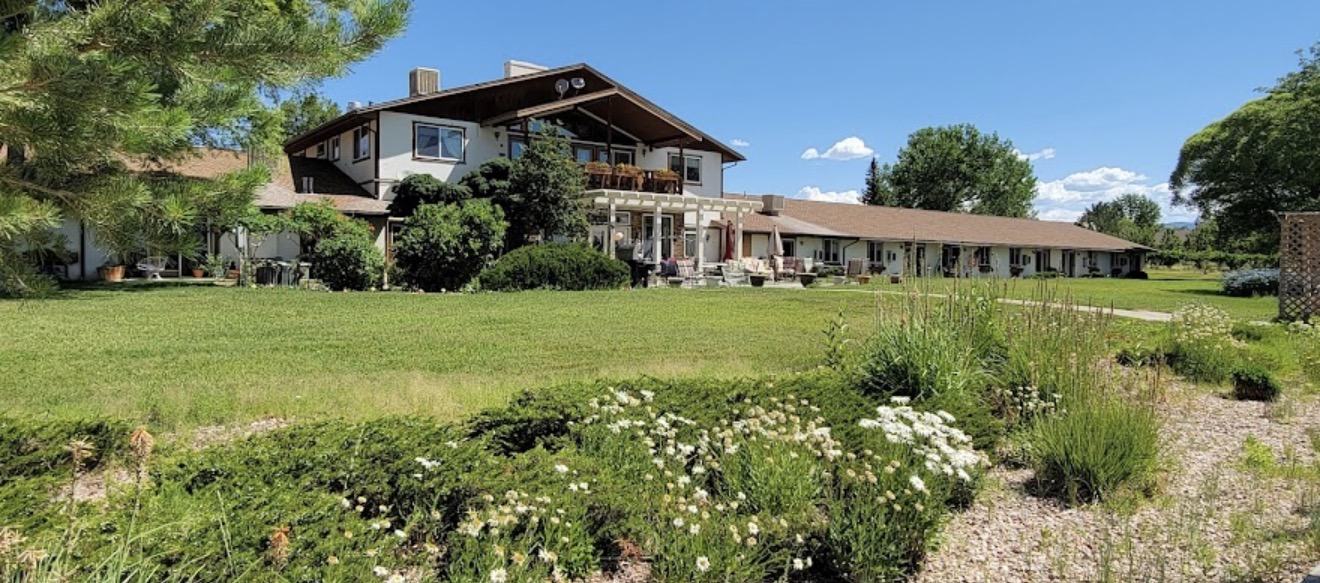 Spring Creek Chalet retirement community and landscaped grounds in Montrose, Colorado